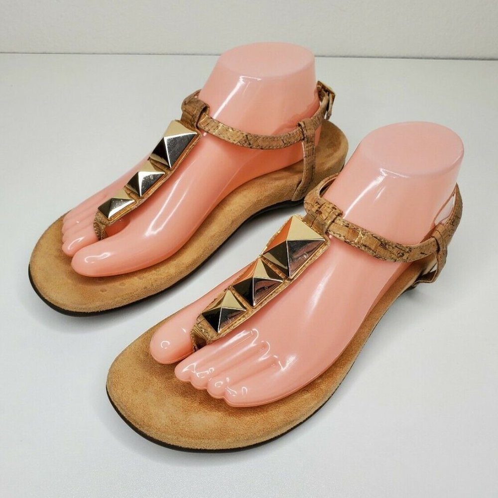 New Vionic “Rest Nala” Arch Support Thong Sandal Gold Studded - Picture 7 of 8